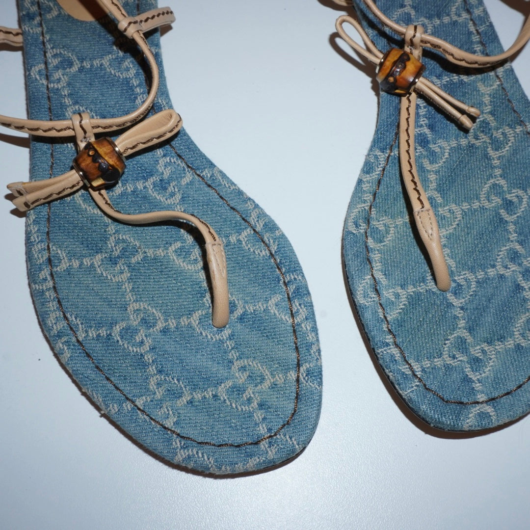 Gucci Denim Sandals (38)