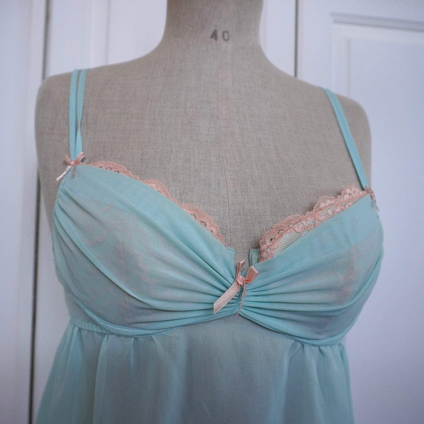 Mint Mesh Babydoll (S)