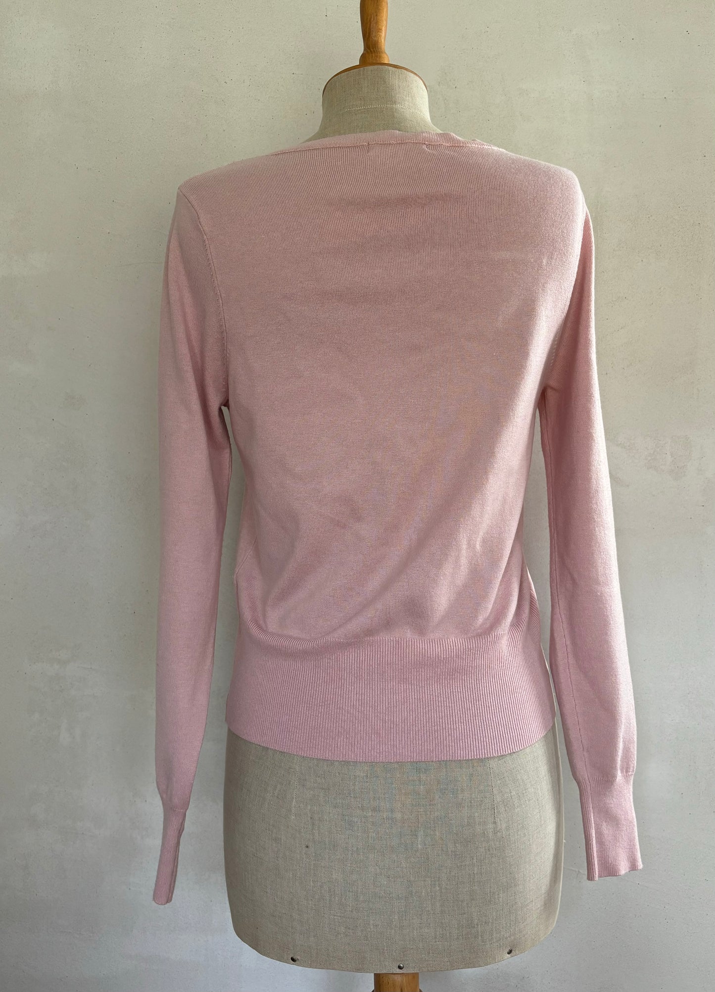 Pink Cardigan w/ beading (M)