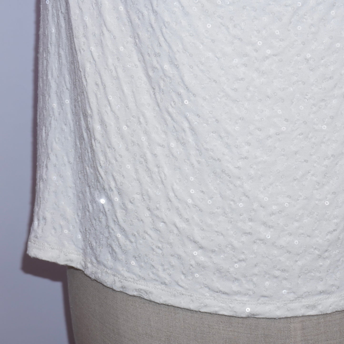 Sequin Cowlneck Top (XL)