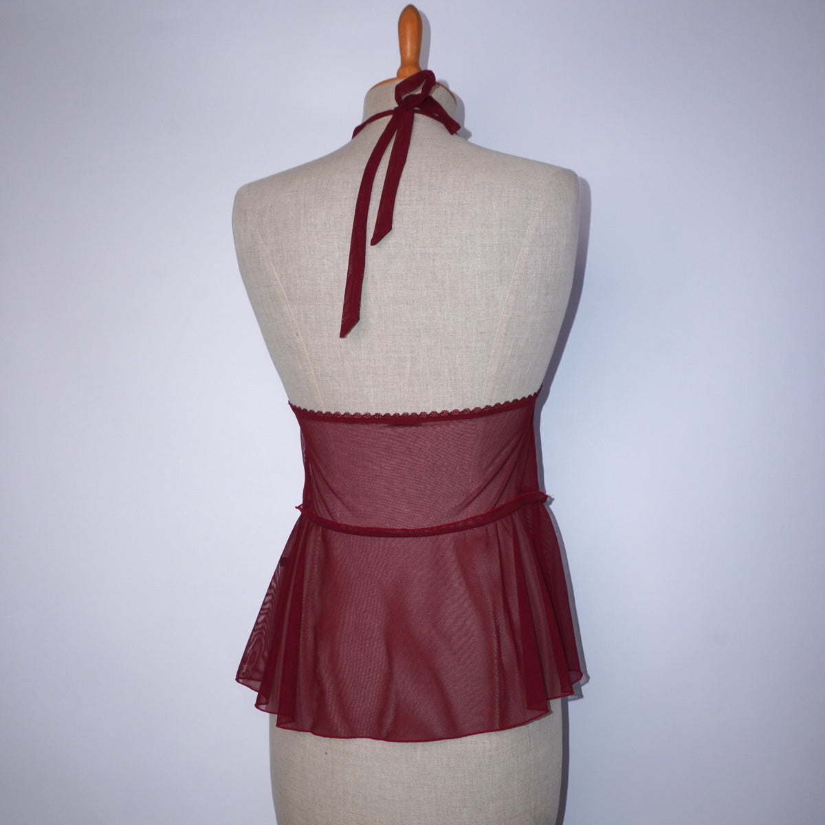 5 Mesh Halterneck Top (M)