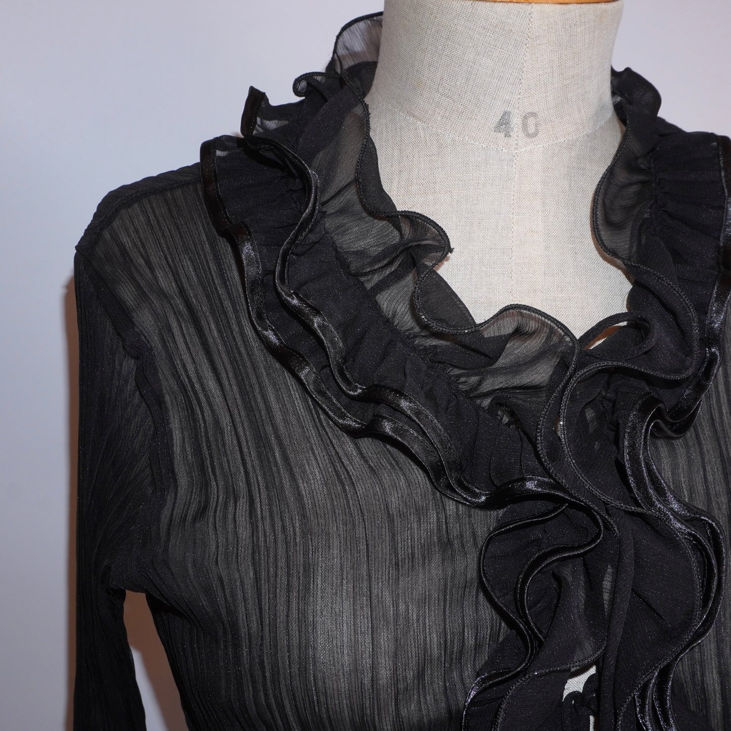 Pleated Ruffle Top (M)