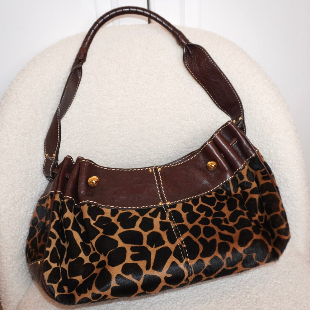 Animal Print Leather Purse