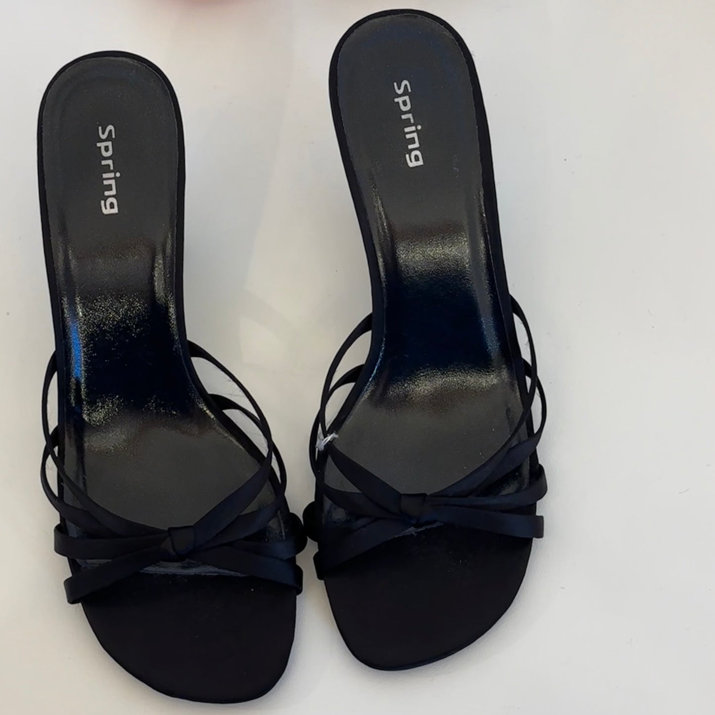 Black Satin Mules (37)