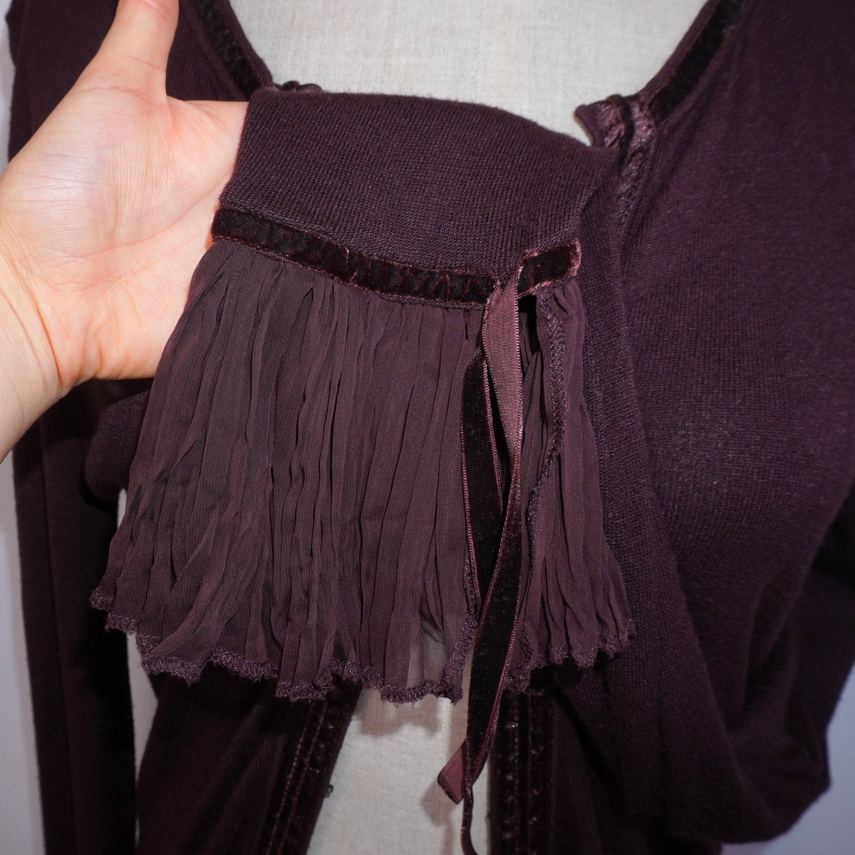 Knit Ruffle Top (L)