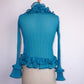 Pleated Ruffle Blouse (S)
