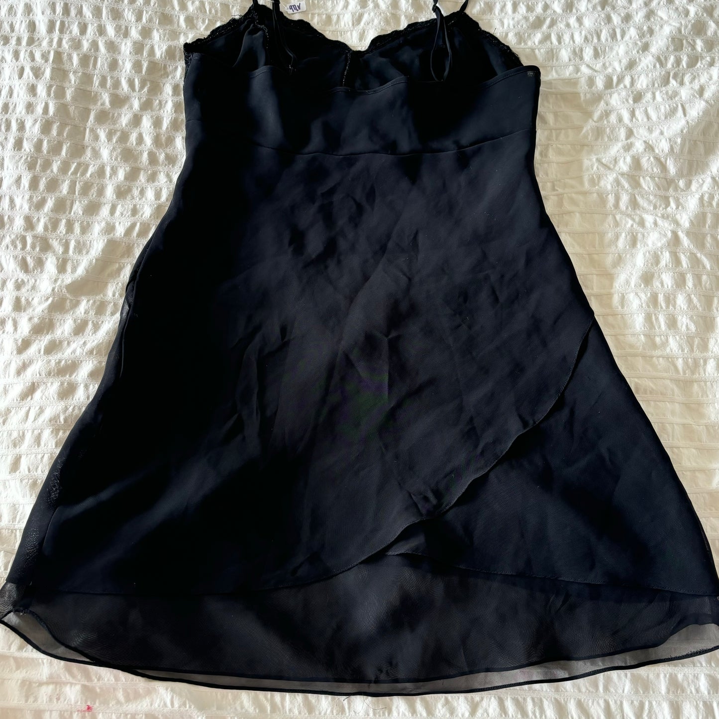 Black Flowy Beaded Dress (S)