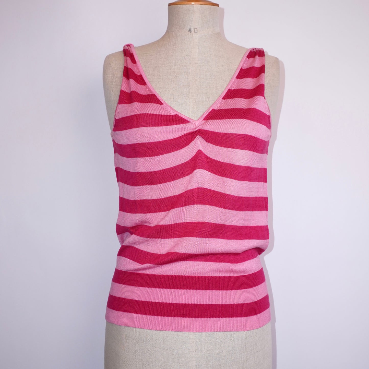 Silk Striped Top (M)