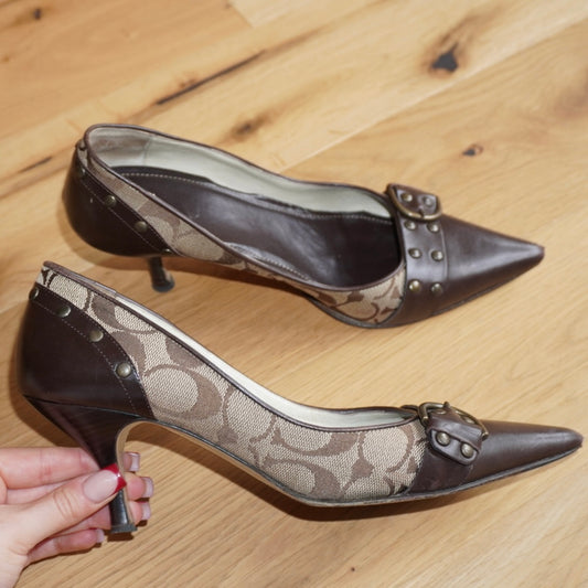 Coach Monogram Heels (38.5)