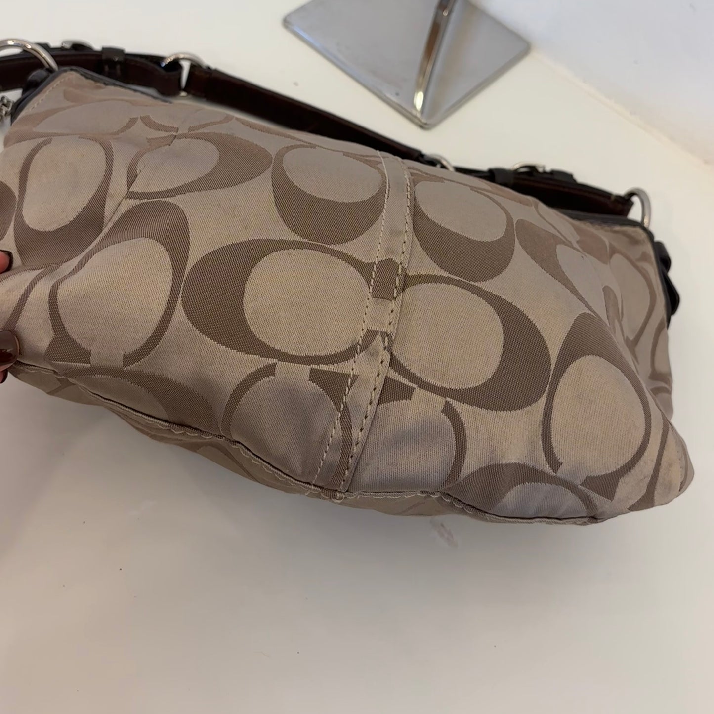 Coach Satin Monogram Purse