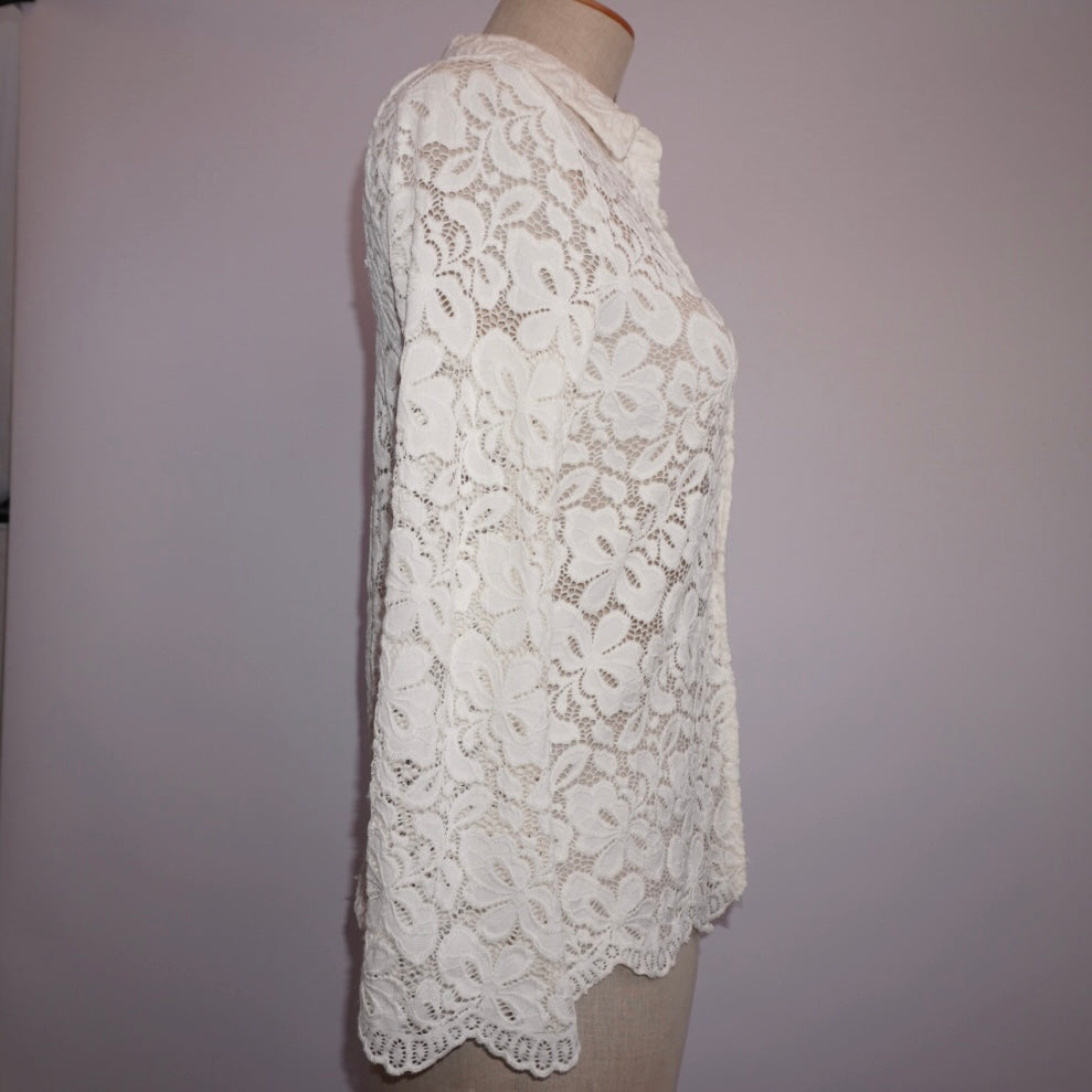 BCBG Lace Blouse (M)