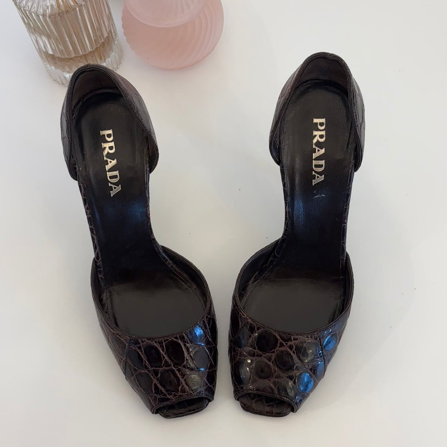 Prada Brown Heels (37)