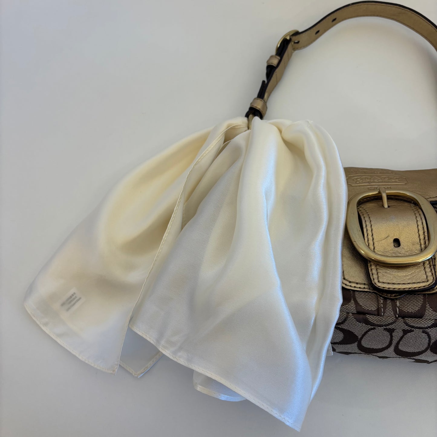 Silk Scarf Creme