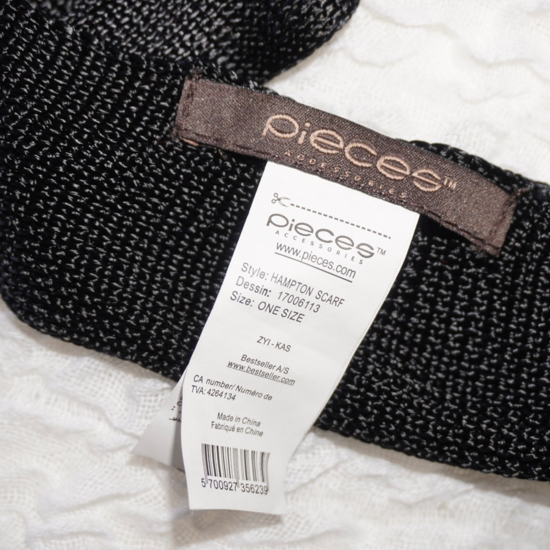 Black Skinny Scarf