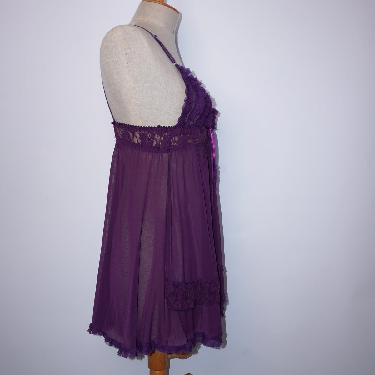 Ruffle Mesh Babydoll (M)