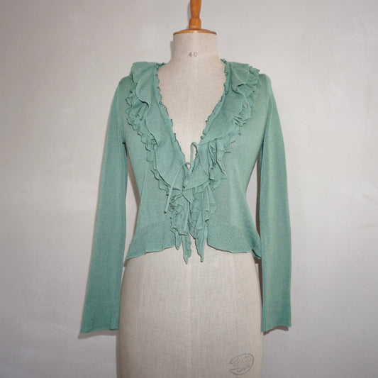 Ruffle Cardigan (M)