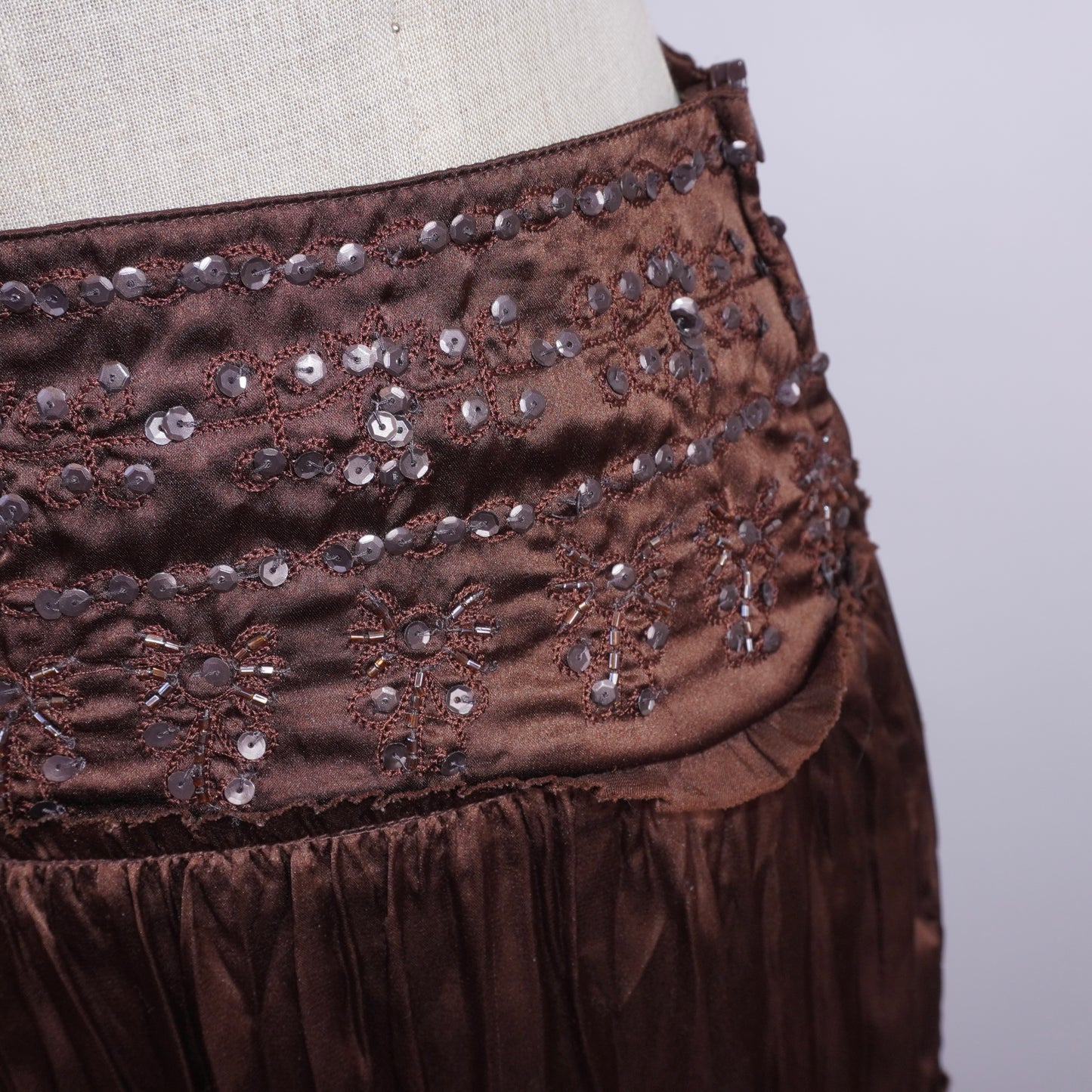 Sequin Pleated Skirt (S)
