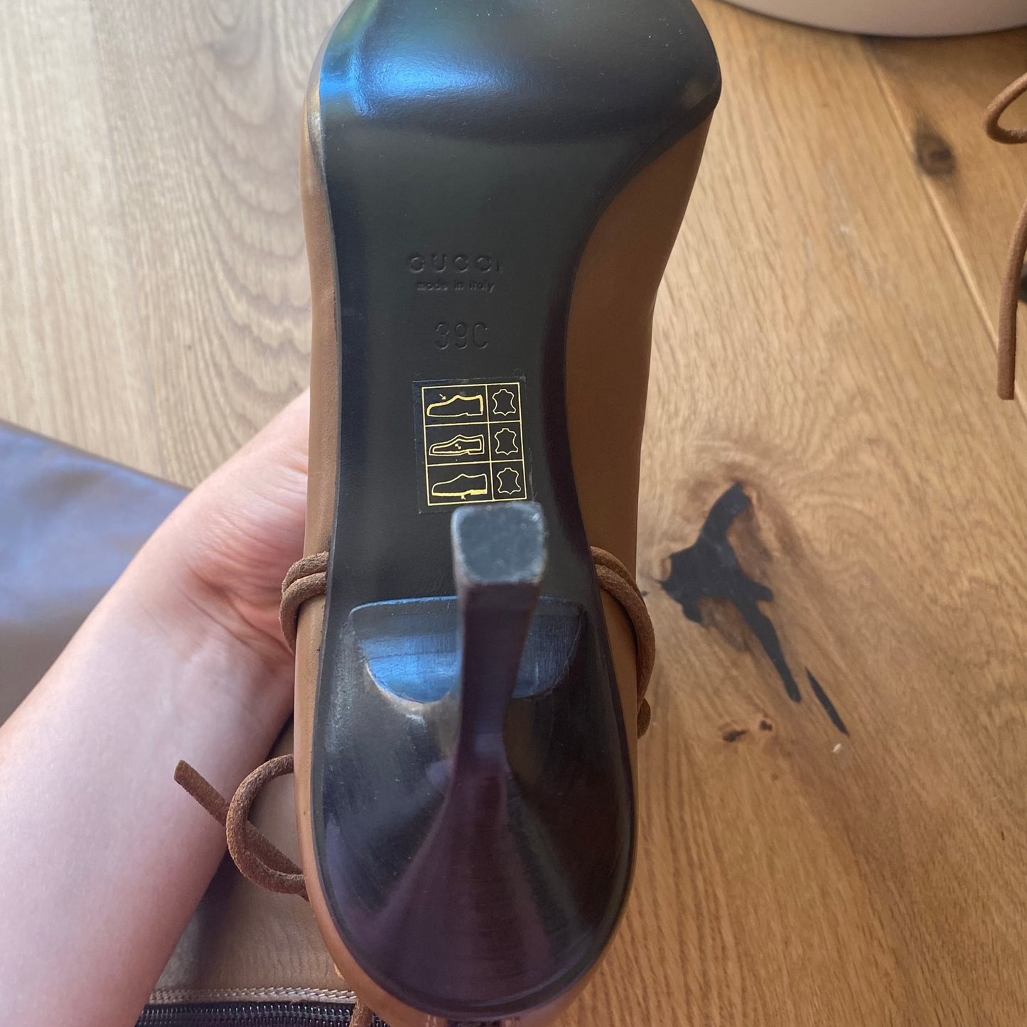 Gucci Brown Horsebit Boots (39)