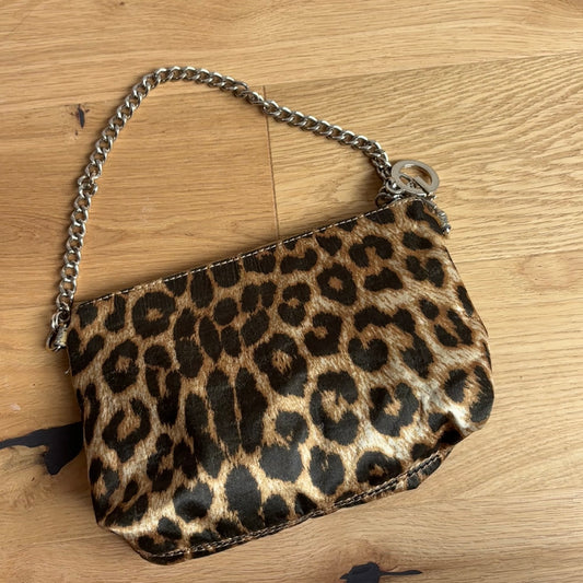 Guess Satin Leopard Purse