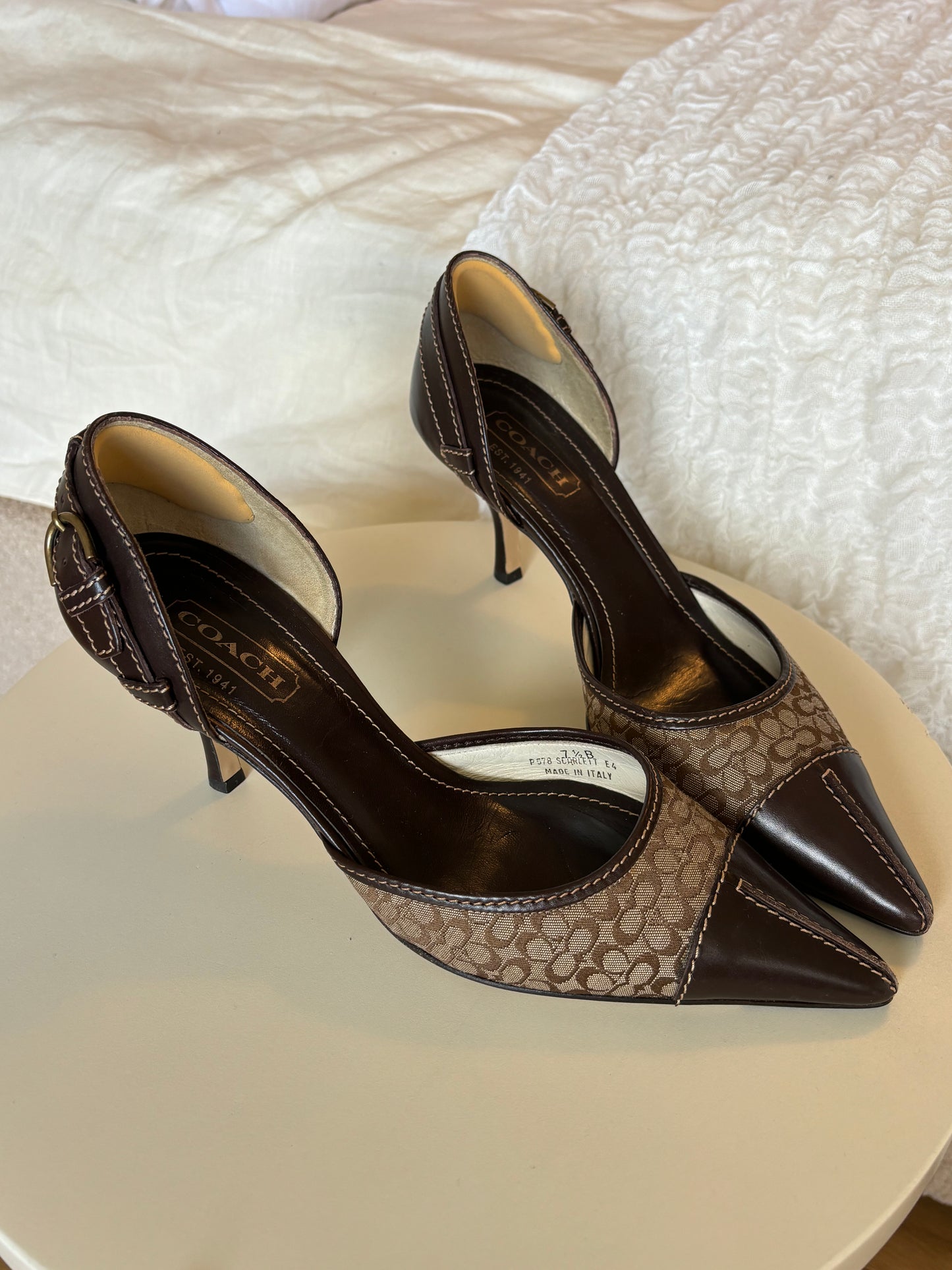 Coach Monogram Heels (37.5)