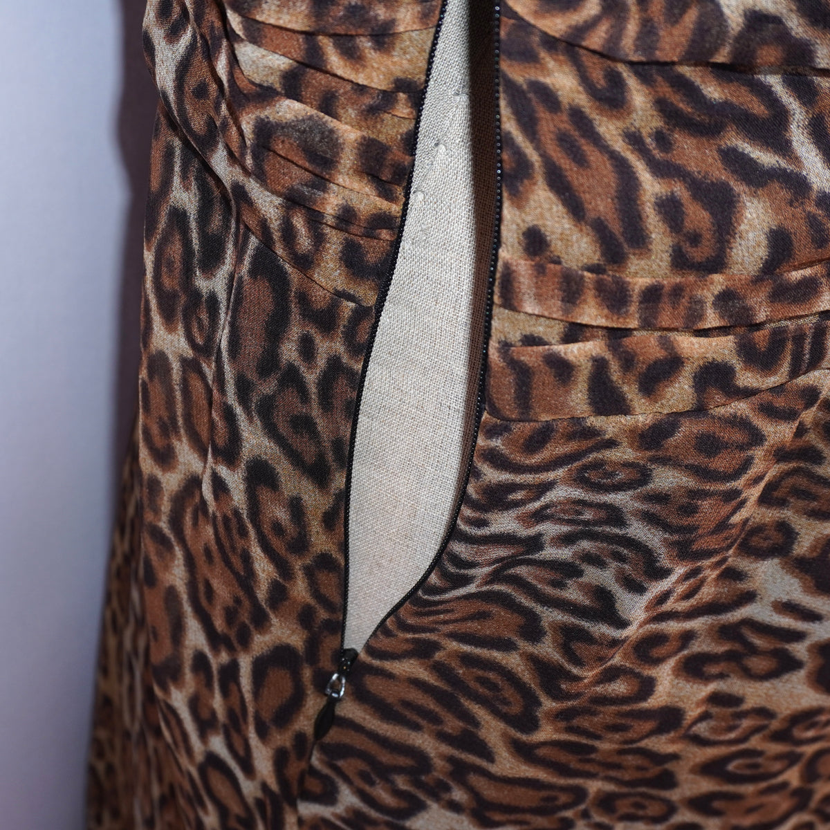 Silk Leopard Dress (XL)