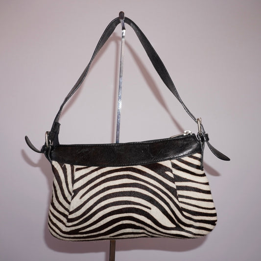Zebra Haircalf Purse
