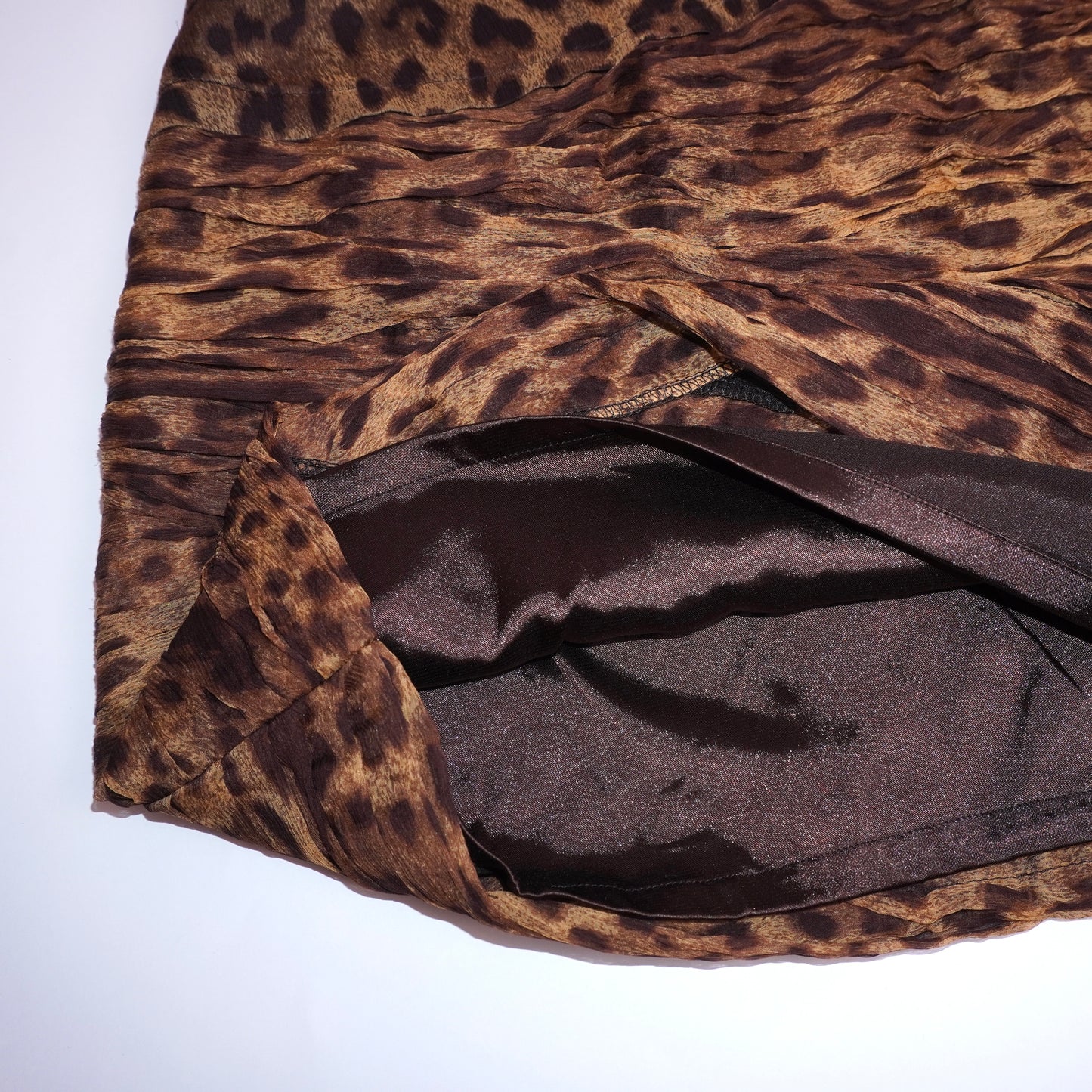 Silk Leopard Miniskirt (XS)