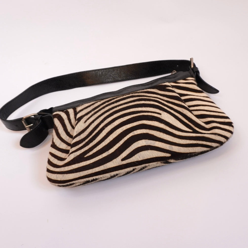 Zebra Haircalf Purse