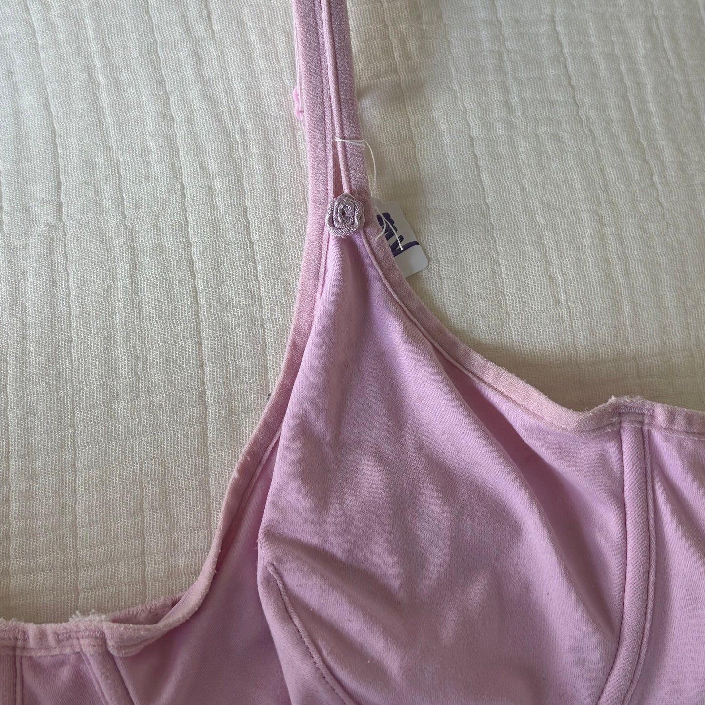 Pink Rosette Bra (80B)