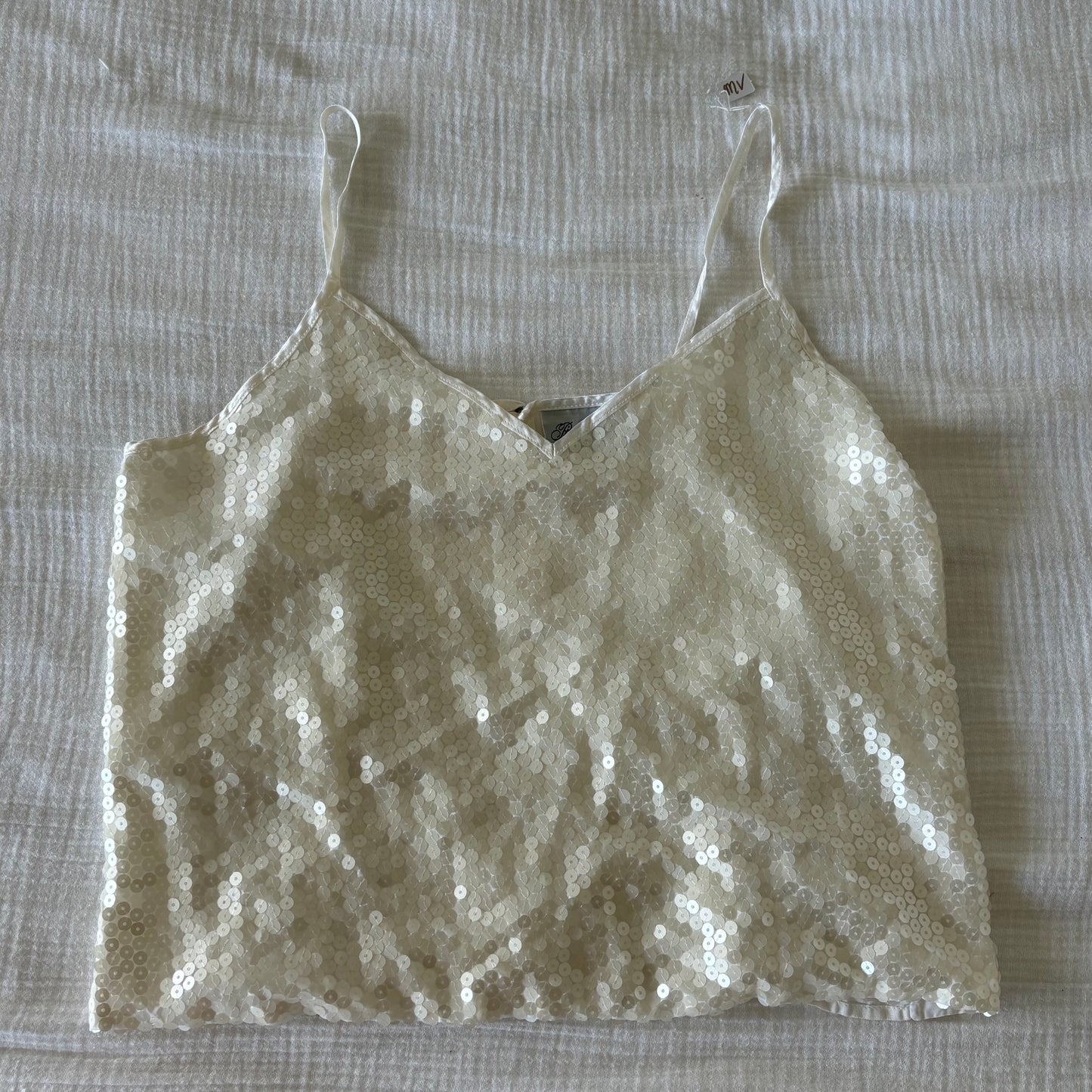 White Sequin Top (S)