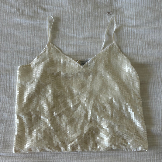 White Sequin Top (S)