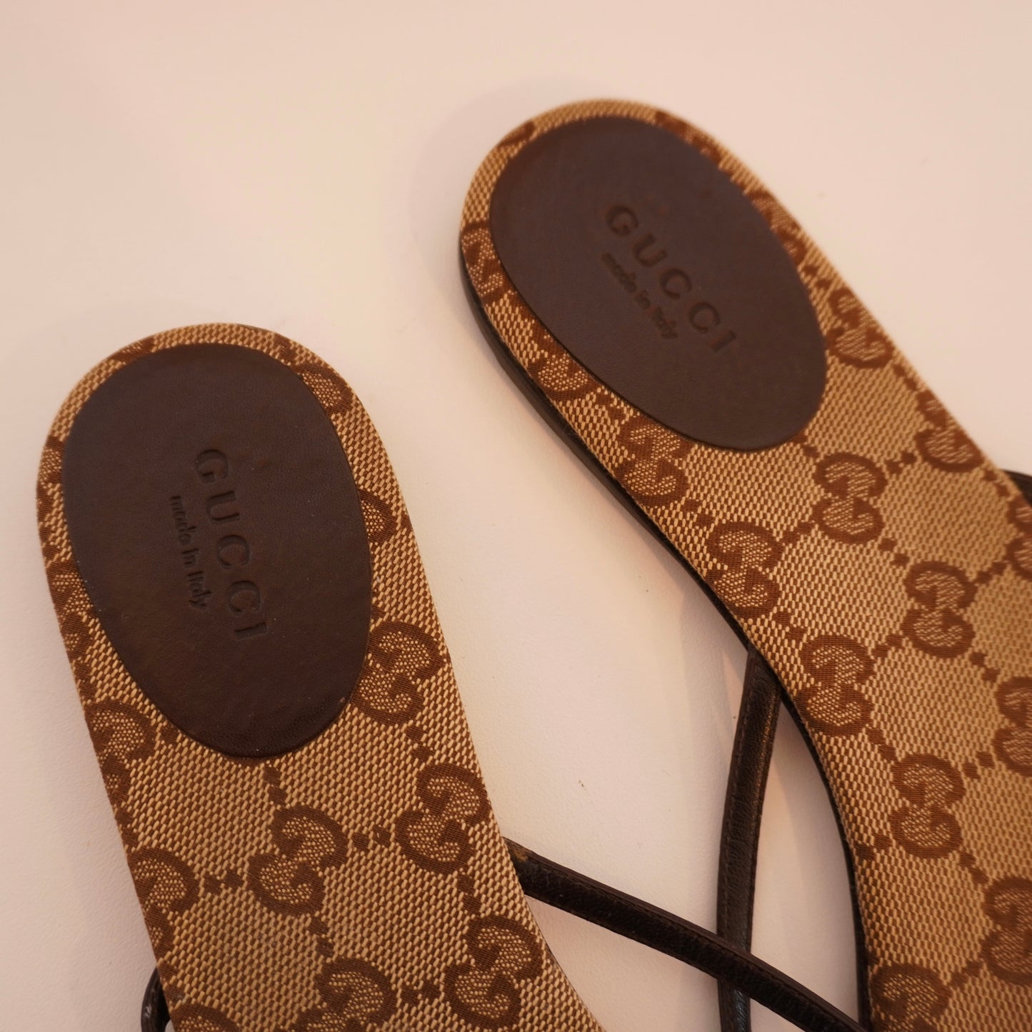 Gucci Monogram Flipflops (37)