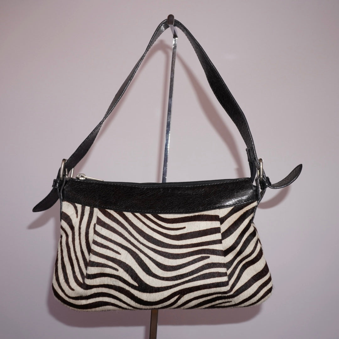 Zebra Haircalf Purse