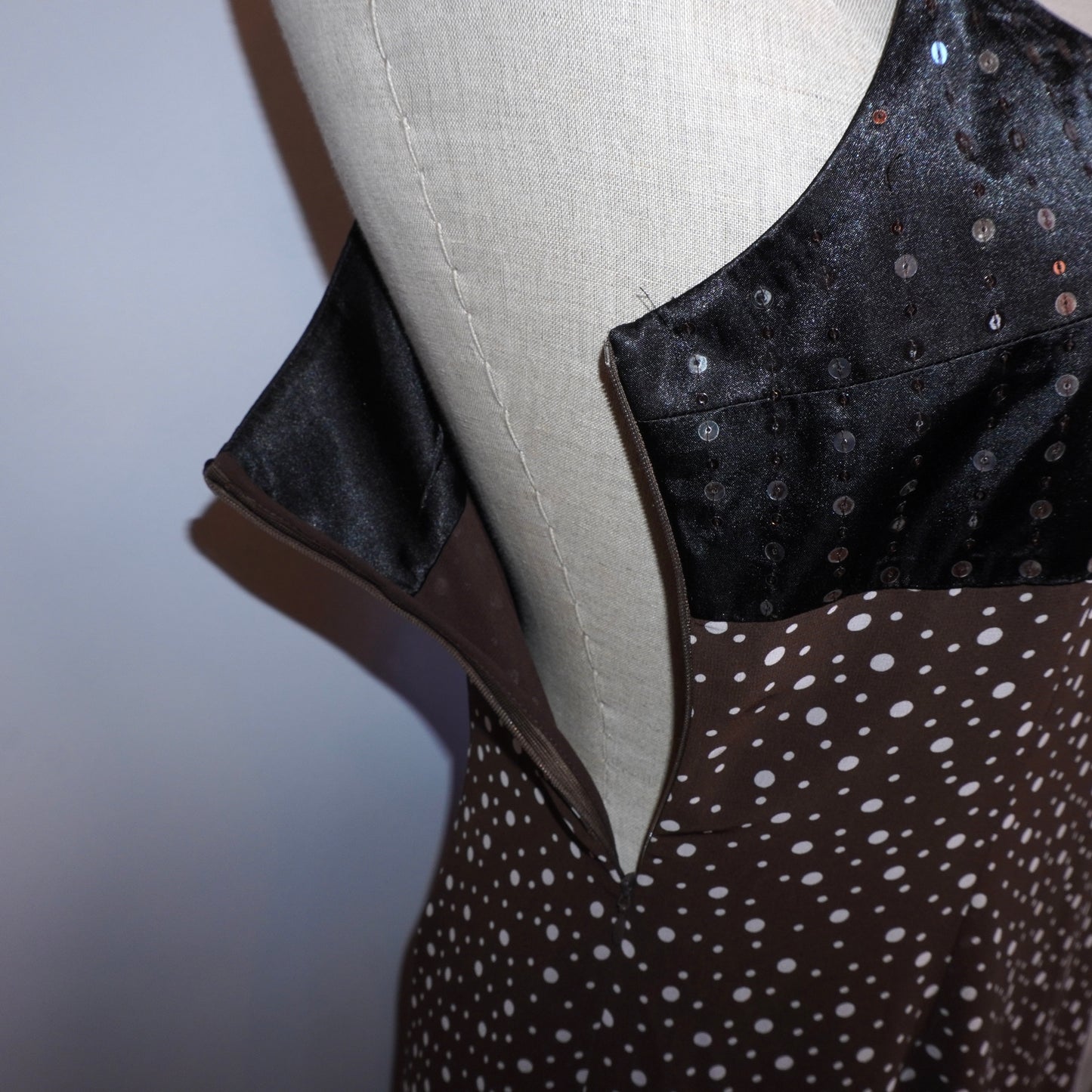 Silk Polkadot Dress (M)