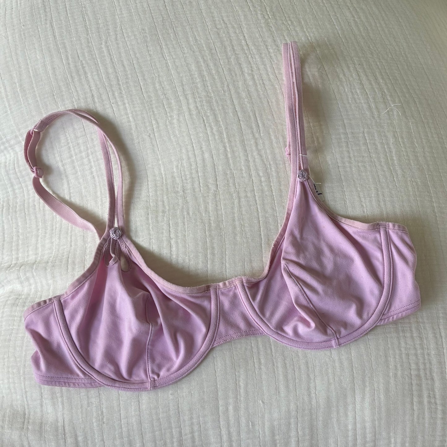 Pink Rosette Bra (80B)