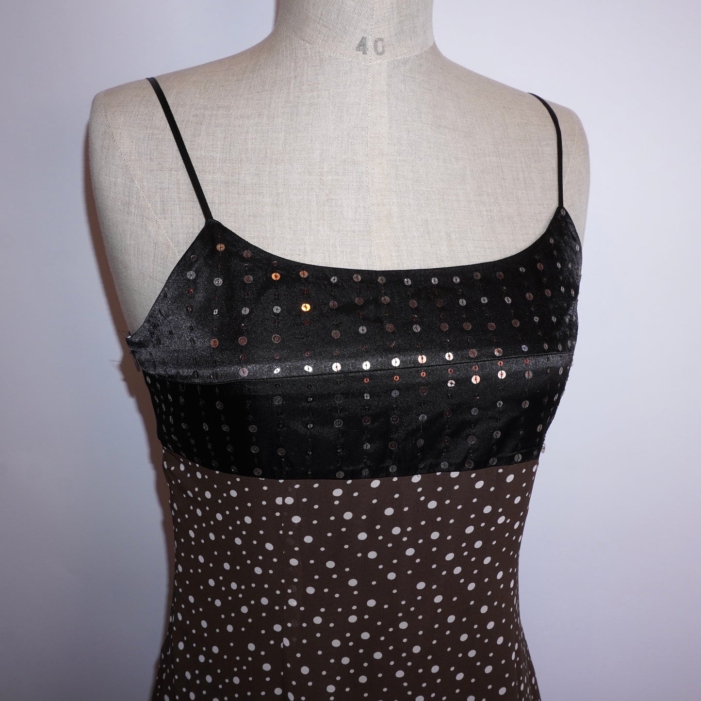 Silk Polkadot Dress (M)