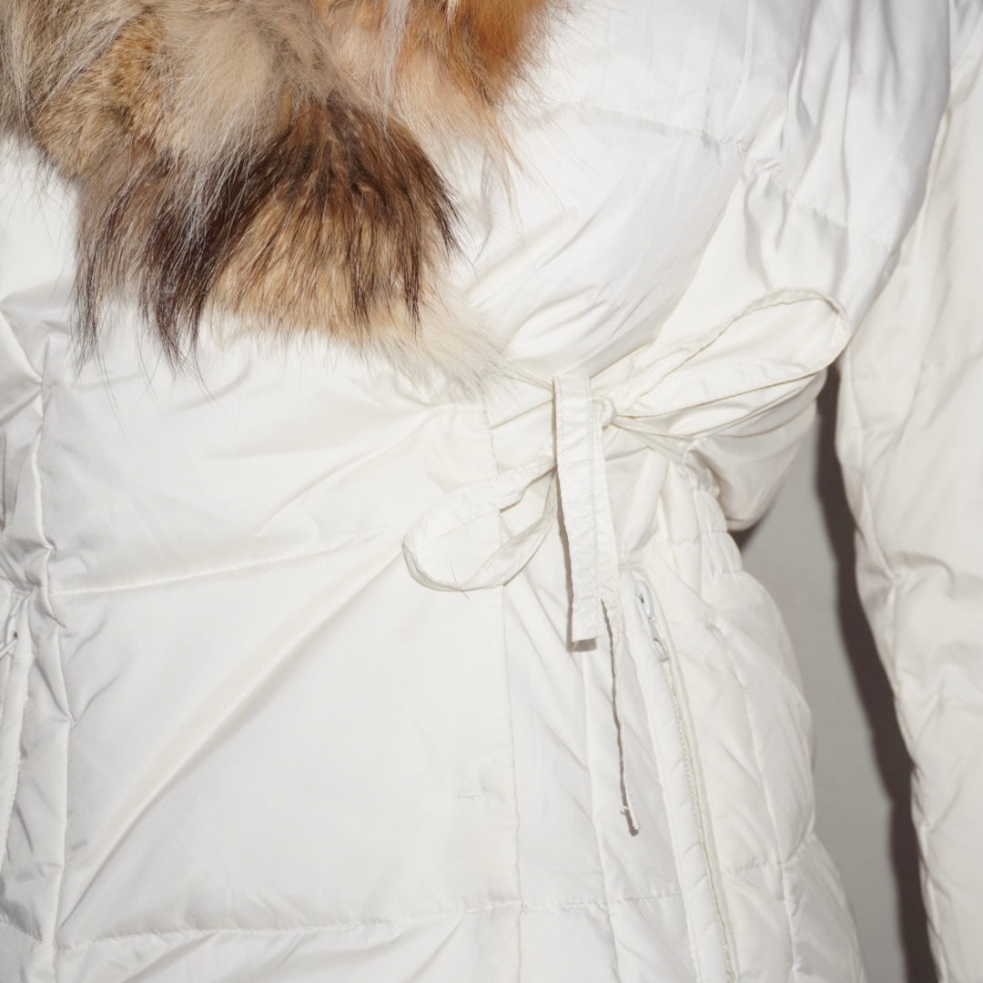 Genuine Fur Tie Puffer (S)