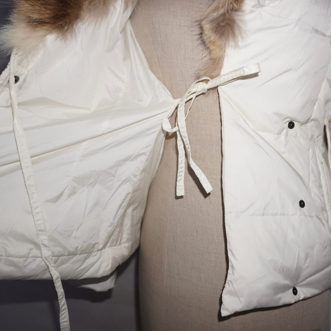Genuine Fur Tie Puffer (S)