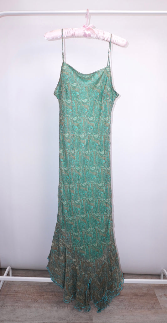 Silk Paisley dress (M)