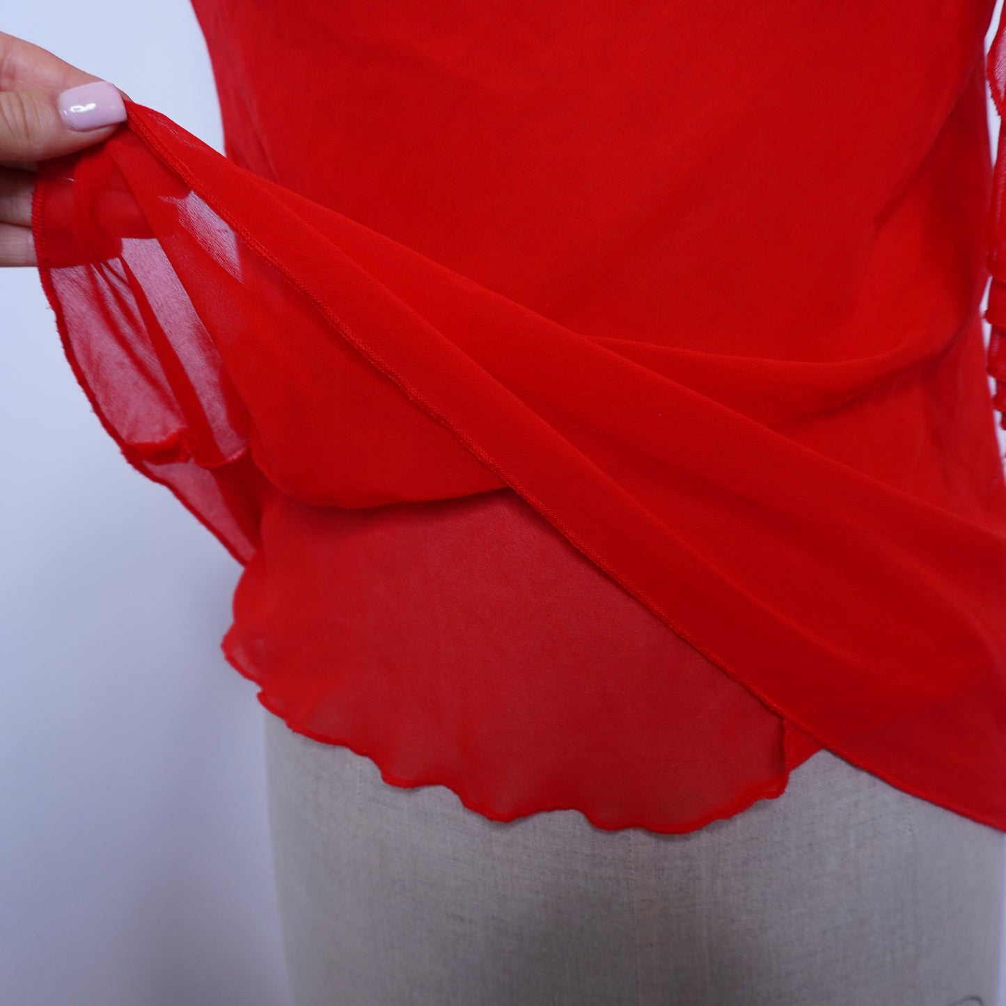 Floral Ruffle Top (XS/S)