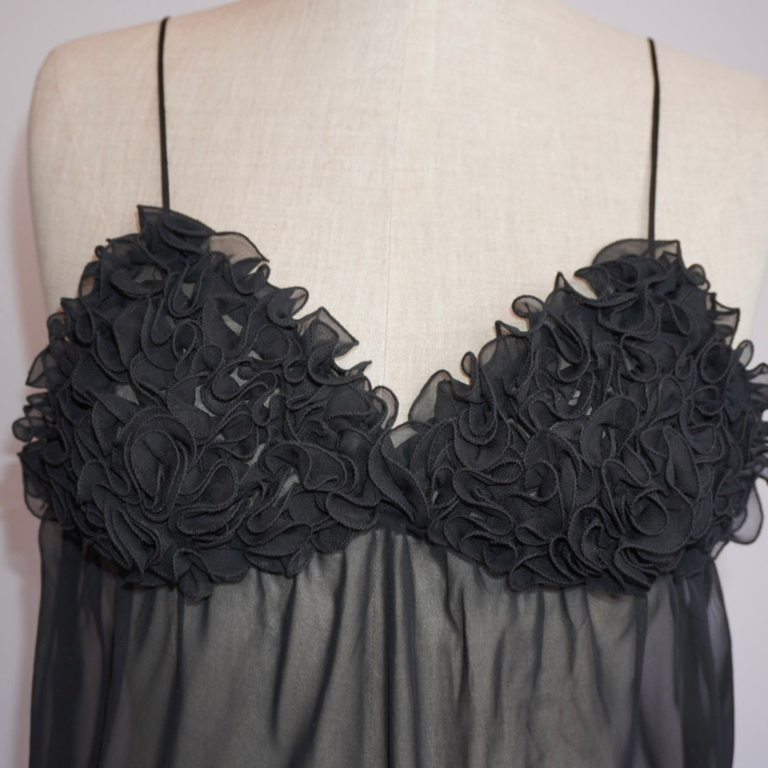 Ruffle Mesh Top (S)