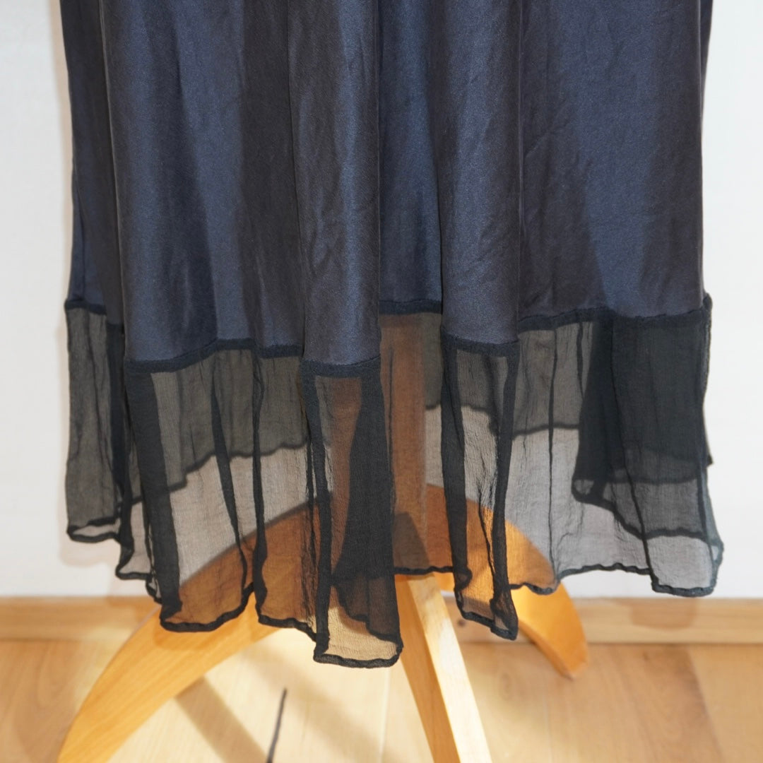 Silk Open Back Dress (M)