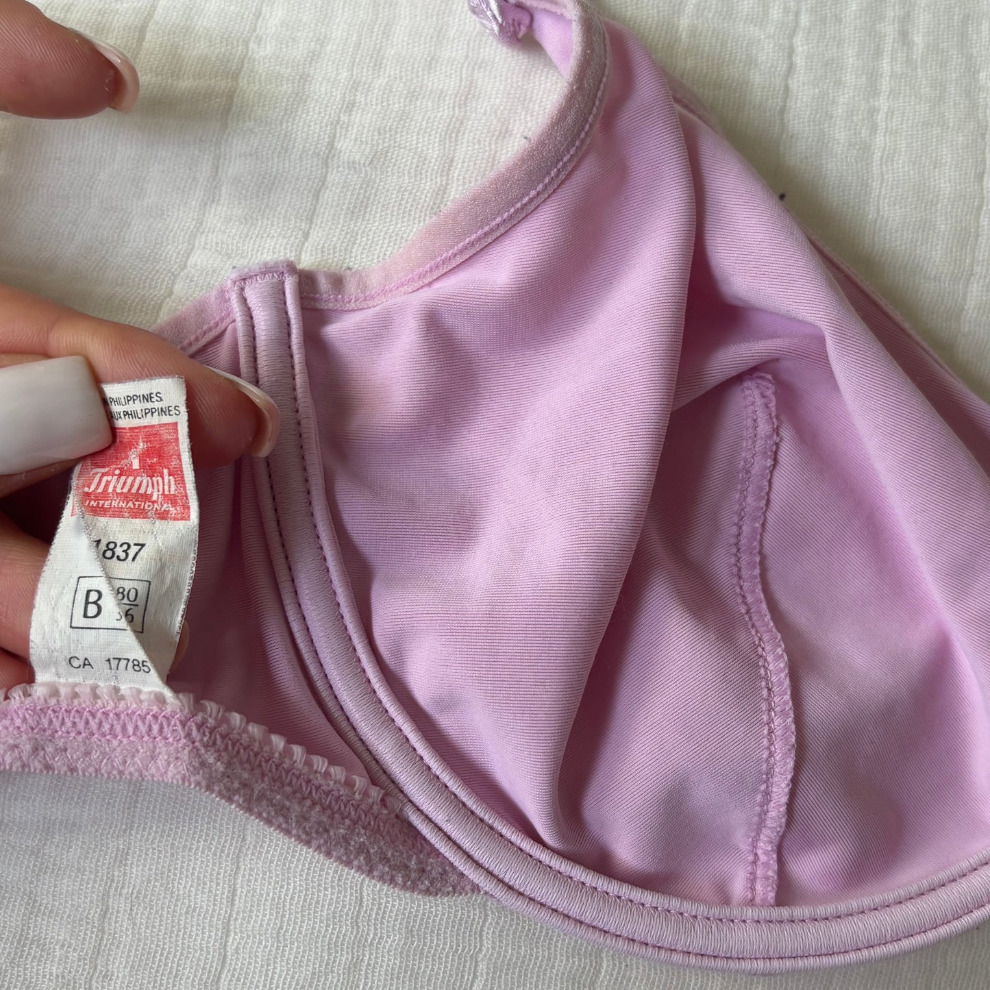 Pink Rosette Bra (80B)