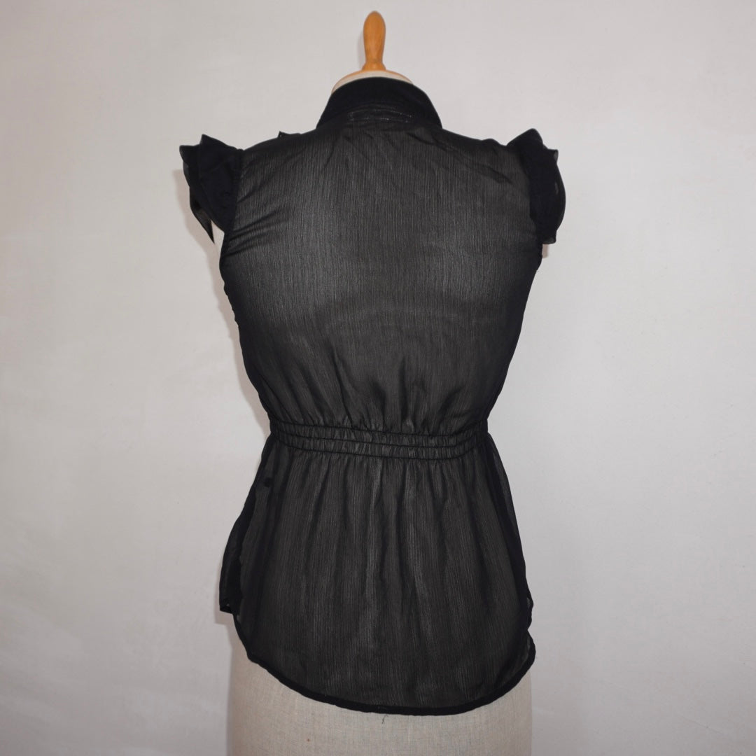 Sheer Ruffle Top (S)
