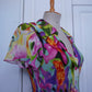 Floral Pleated Blouse (M)