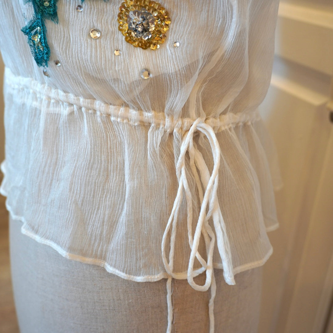 Silk Sequin Top (S)