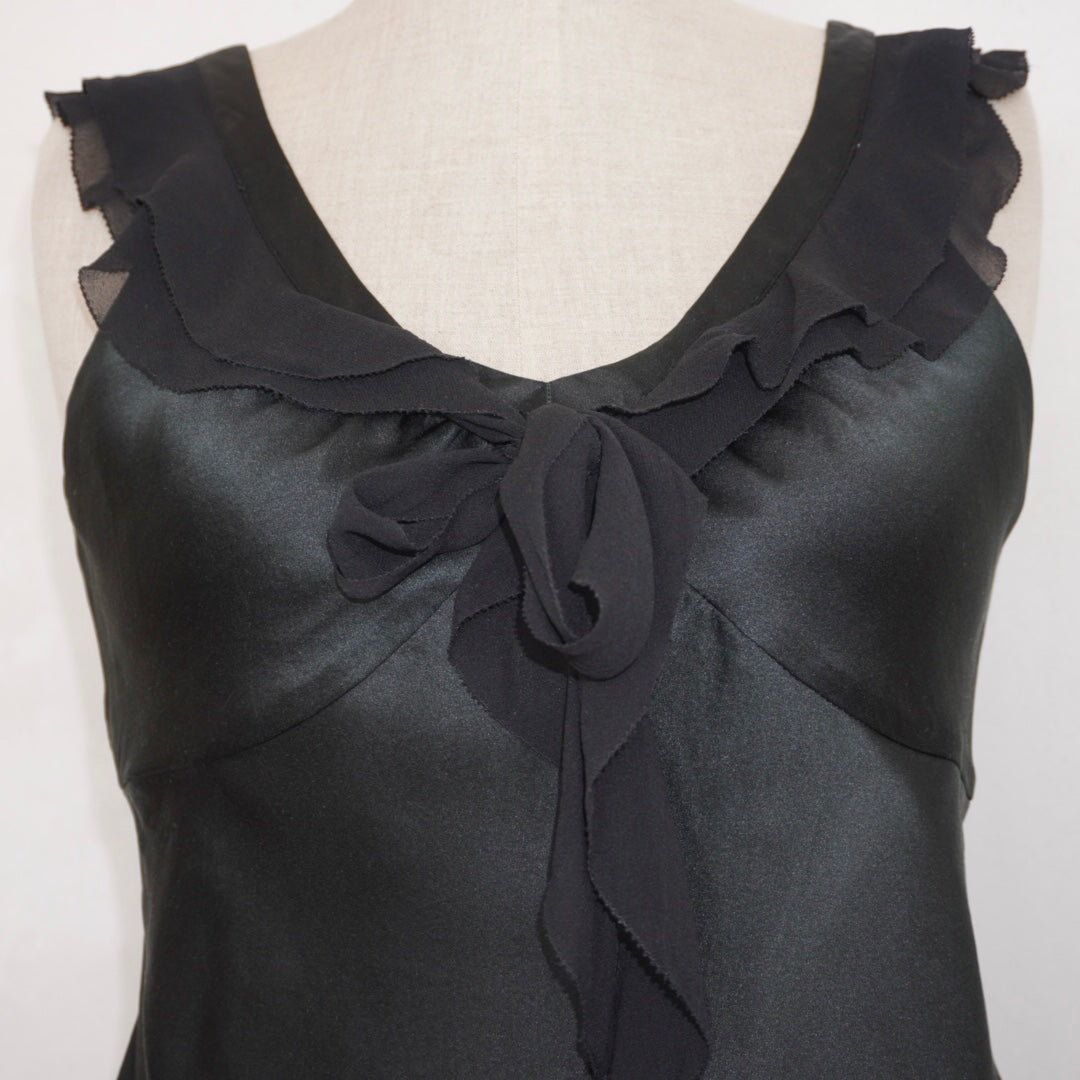 Silk Ruffle Top (M)