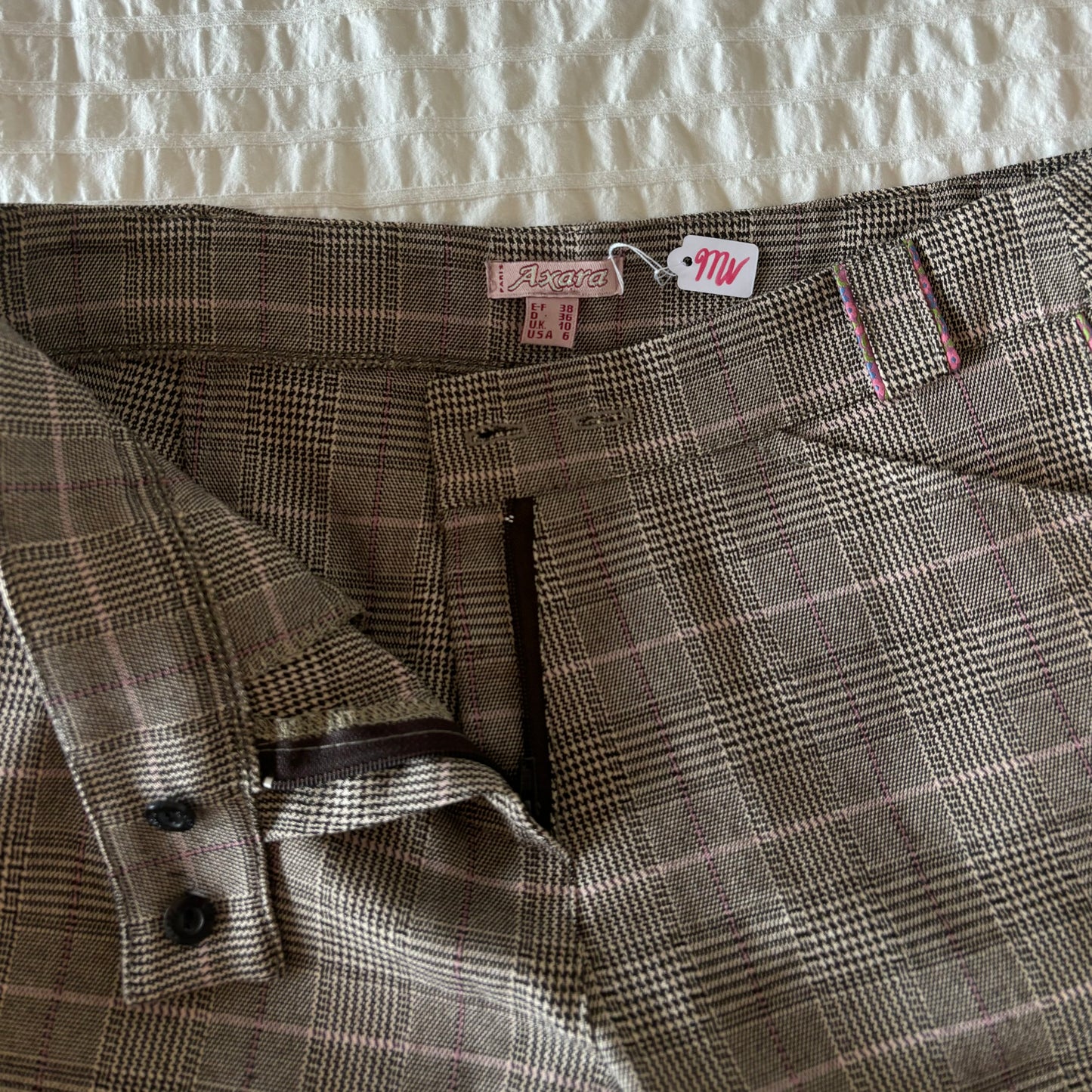 Plaid Capri Trousers (S)