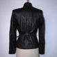Genuine Leather Belted Jacket (S)