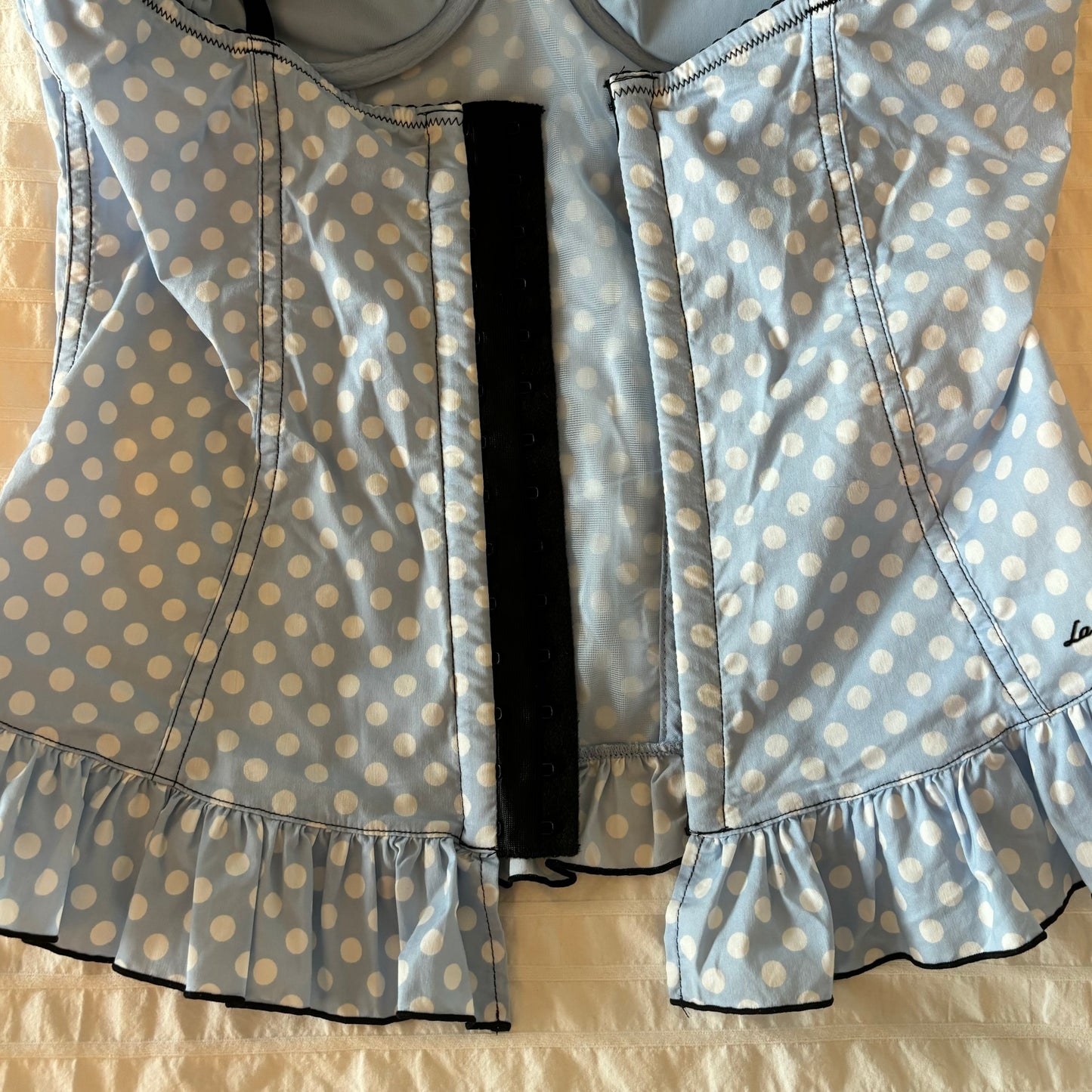 Polkadot Bustier Top (M)